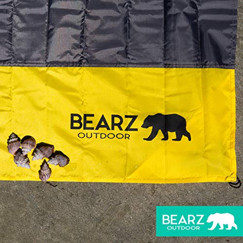 BEARZ Outdoor Pocket Blanket - Beach Blanket Waterproof Sandproof, Picnic Blankets Waterproof Foldable, Lightweight & Comp...