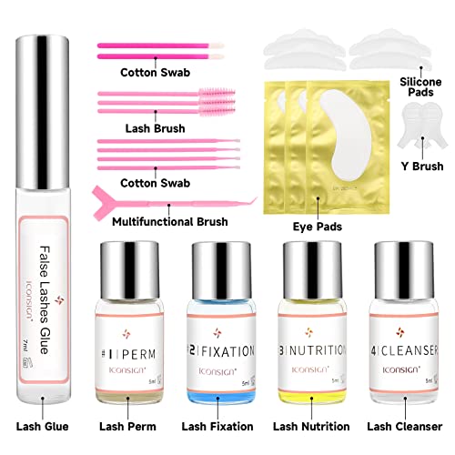 Lash Lift Kit, Eyelash Perm Kit, Professional Eyelash Curling Lash Extension Set, Glue Upgraded Version, Lash Extensions, ...