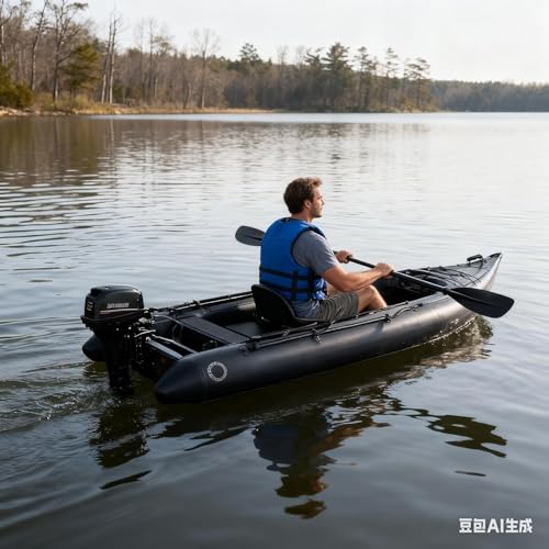 2 Person Inflatable Kayak Fishing PVC Kayak The Dimension 130'' *43'*11.8'' Inflatable Kayak Rescue Rubber Rowing Kayak wi...