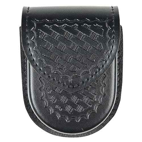 Safariland Duty Gear Double Handcuff Case - 2.25" Duty Belt Loop - Basketweave