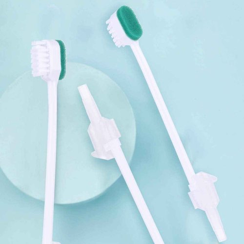 wellgler Oral Care Single Use Suction Swab Toothbrush （50pcs）