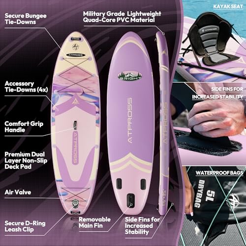 11'6"x35" Inflatable Stand Up Paddle Board 450LBS Weight Capacity Extra Wide Non-Slip Stable Deck Adult SUP,Premium Access...