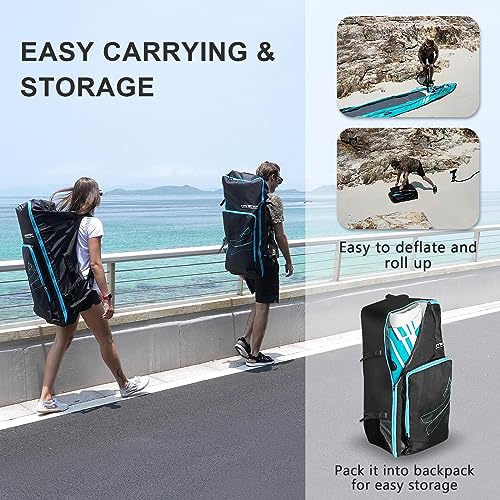 ANNTU Inflatable Kayak, Lightweight and Durable Foldable Kayak, Blow Up Kayak, Kayaks for Adults Paddling on Rivers, Lakes...