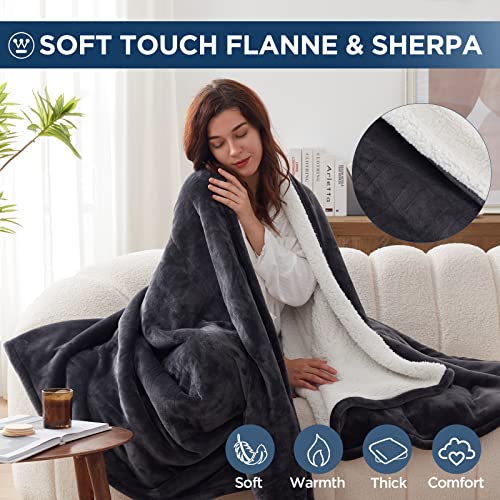 Westinghouse Electric Blanket Queen, Heated Blanket Queen Size with 10 Heating Levels and 1 to 12 Hours Heating Time Setti...
