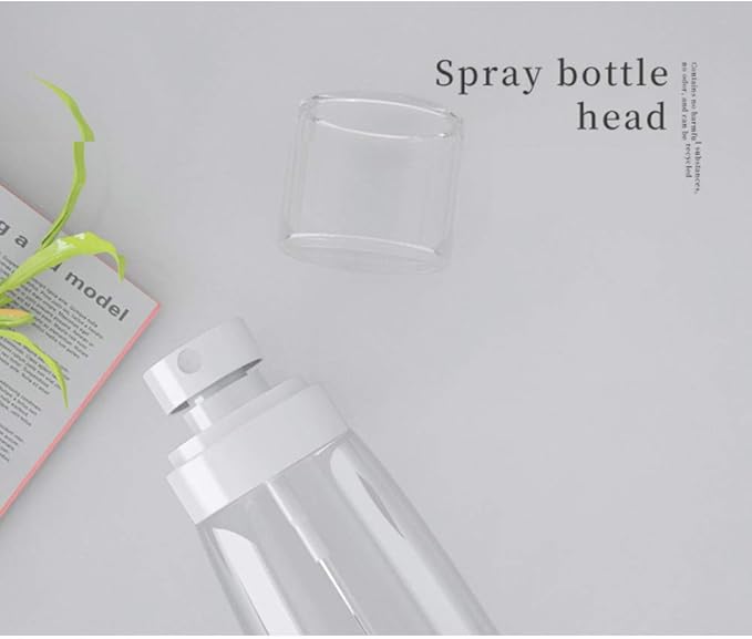 Refillable Cosmetic Spray Bottles for Fine Mist Plastic Empty Clear Refillable Travel Container Essences Rose Water Mister (2 Ounce,60ML)