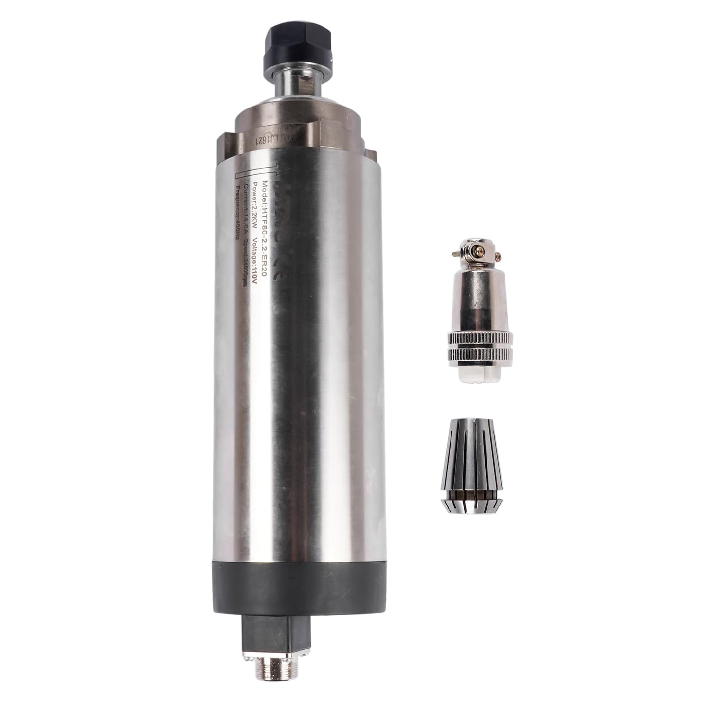 Woosphy CNC Spindle CNC Motor Air Cooled Spindle 110V 2.2KW 400Hz 14A 5000-24000 RPM 80mm Replacement for CNC Router Machine