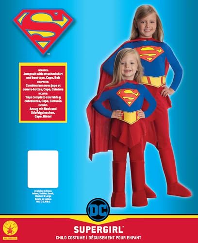 DC Comics Superheroes: Supergirl Costume for Kids by Rubies, Girl's Small