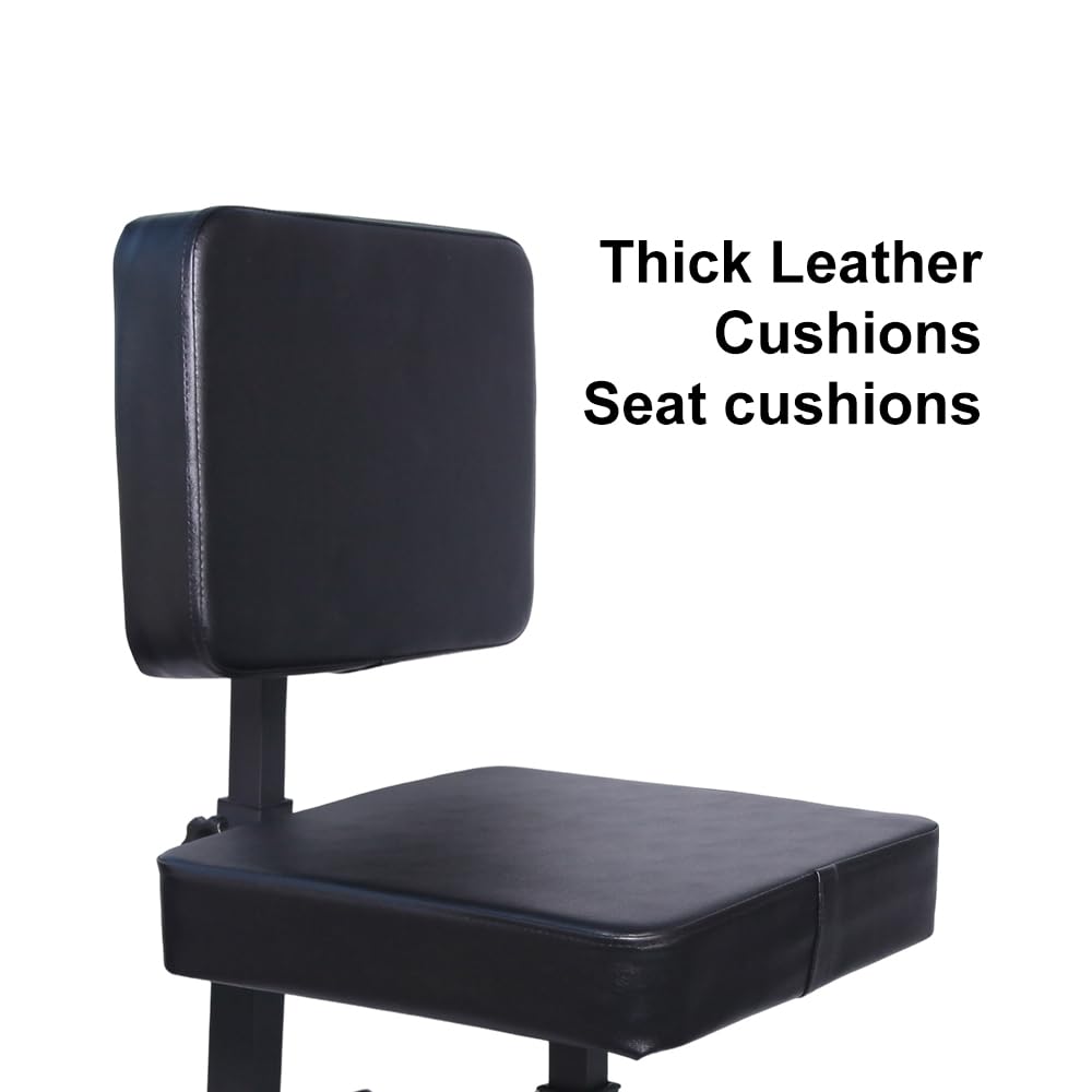 Tattoo Chairs with Adjustable Armrest & Back Support for Tattoo Artists and Client, Ergonomic Multiple Uses Chair,Tattoo Studio Furniture (with Wheels)