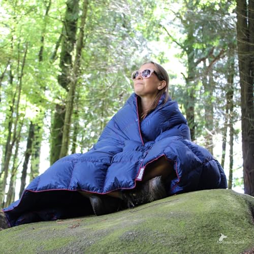 Horizon Hound Down Camping Blanket - Outdoor Travel Quilt | Sustainable, Insulated, Lightweight & Warm Gear for Sleep, Cam...