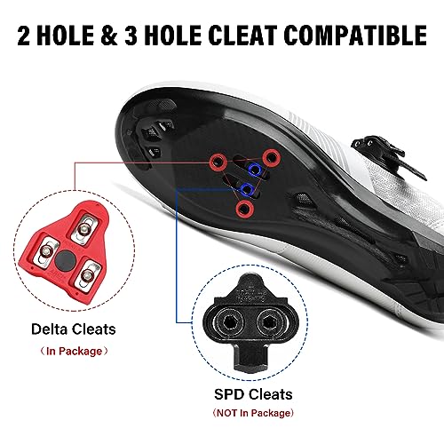 Unisex Cycling Shoes for Men Women Compatible with Peloton Bike Shoes with Delta Cleats for Road Biking Indoor Outdoor Pedal