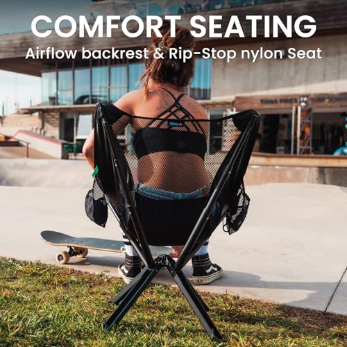 Sitpack Campster 2.0 Ultra Lightweight Backpack Chair with 5s Folding, Small Compact Portable Hiking Chairs with Bottled S...