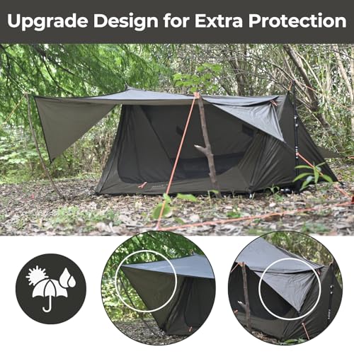 onewind Ultralight One Person Bivy Tent, Backpacking Tent for Single Person Waterproof Silnylon Lightweight for Camping Ba...