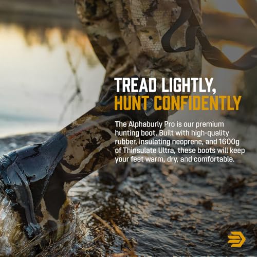 LaCrosse Alphaburly Pro 18" Insulated Hunting Boots for Men Featuring Waterproof Rubber, 1600G Thinsulate, and EVA Footbe...
