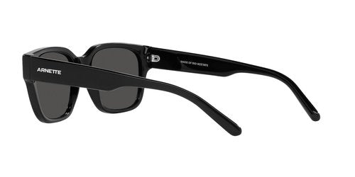 ARNETTE AN4294 Type Z Square Sunglasses, Black/Dark Grey, 54 mm