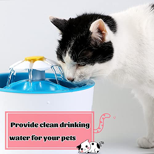 Tuanse 8 Pieces Cat Pet Water Fountain Filters Replacement Round Filter Foam for Pet Cat Drink Water Sponge Filter Replace...
