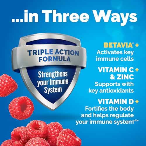 Emergen-C Immune+ Triple Action Immune Support Powder, BetaVia (R), 1000mg Vitamin C, B Vitamins, Vitamin D and Antioxidan...