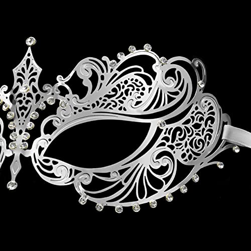 Coddsmz Laser Cut Metal Women's Masquerade Mask Venetian Party Mardi Gras Halloween Mask