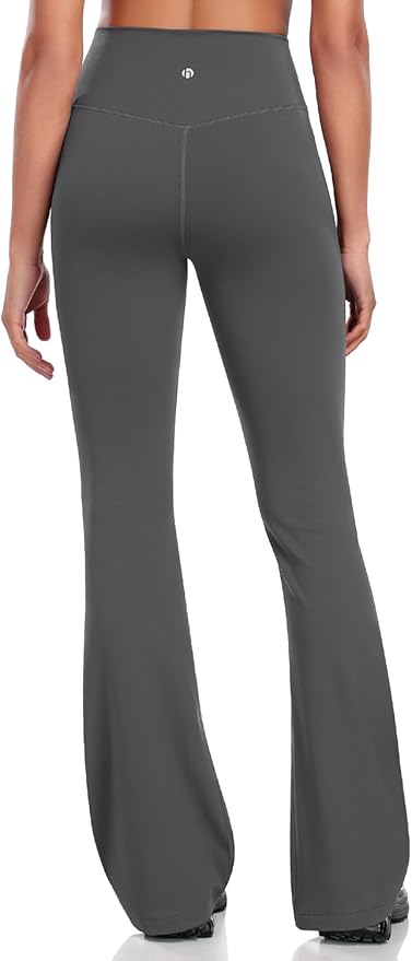 HeyNuts Harmony Flare Leggings 29"/30.5"/32.5"/34.5", High Waisted Tummy Control Wide Leg Bootcut Yoga Pants Lounge Soft