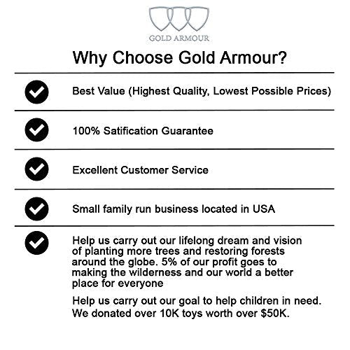 Gold Armour Rainfly Tarp Hammock, Premium 14.7ft/12ft/10ft/8ft Rain Fly Cover, Waterproof Ultralight Camping Shelter Canop...