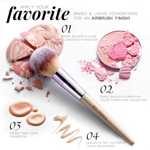 BS-MALL Makeup Brush Set 18 Pcs Premium Synthetic Foundation Powder Concealers Eye shadows Blush Makeup Brushes with black...