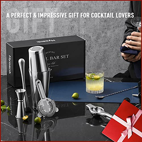 Hyoank Bartender Kit Gift for New Bartender | Professional 25-Piece mixology Bartender kit with Portable Travel Kit Bag | ...