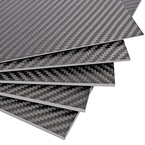 FANCYWING 100X250X1.0MM 1.5MM 2.0MM 2.5MM 3.0MM 3.5MM 4.0MM 5.0MM 6.0MM Carbon Fiber Sheet 100% 3K Carbon Fiber Laminate P...