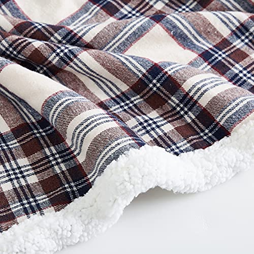 Eddie Bauer - Blanket, Soft Reversible Sherpa & Brushed Fleece Bedding, Perfect for Lounging, Dorm Essentials (Edgewood Pl...