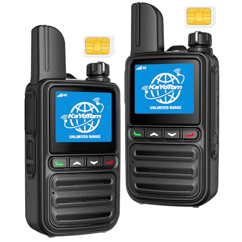 KAYOTOM Lifetime Free Unlimited Range Rapid Global Walkie Talkies PTT Push-to-Talk Over Cellular Nationwide 5000+ Miles PO...