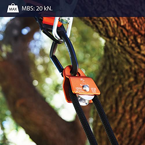 Fusion Climb Ekat Micro Aluminum Side Swing Pulley, Backyard Zipline, Trolley
