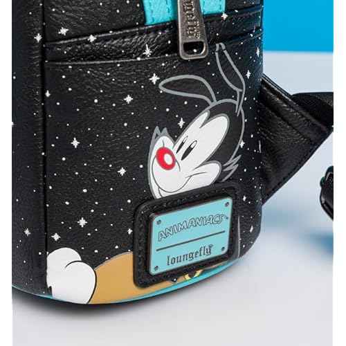 Loungefly Pinky and The Brain Take Over The World Mini-Backpack - Entertainment Earth Exclusive