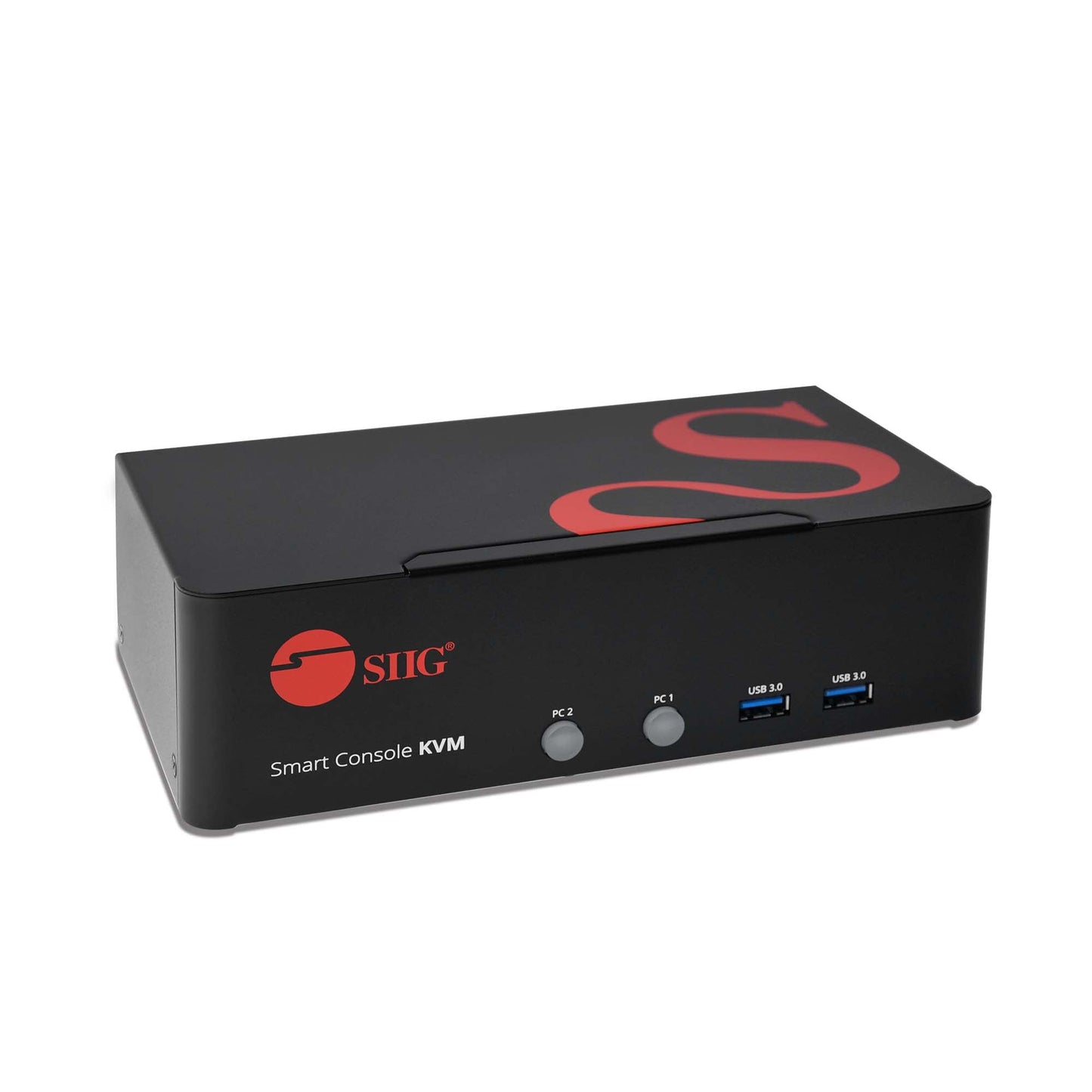 Siig 2-Port Dvi Dual-Link Kvm Switch Smart Console With Usb 3.0 Multi-Media (Ce-Dv0111-S1)