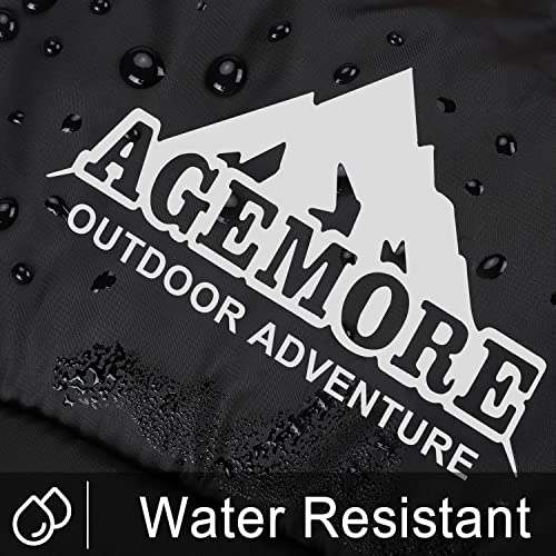 AGEMORE 0 Degree Double Sleeping Bag for Adults, Cotton Flannel Lined 2 Person Queen Size Warm Sleeping Bag for Family Win...