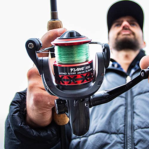 Piscifun Flame Spinning Reels, Lightweight 9+1BB Ultra Smooth Spinning Fishing Reels, 19.8LBs Max Drag, 2000, 3000, 4000, ...