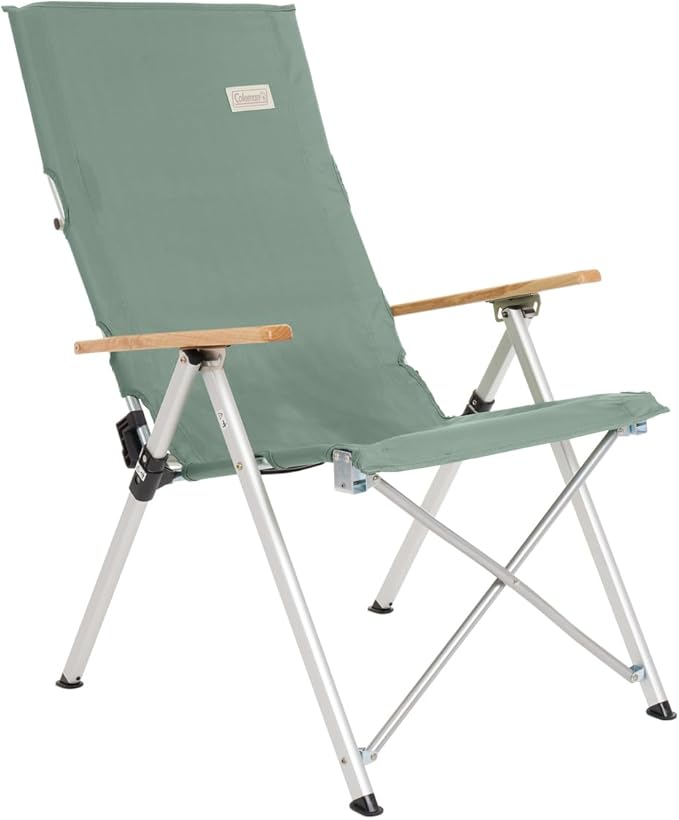 Coleman Living Collection Reclining Sling Chair, Lightweight Camping Chair with 3 Adjustable Reclining Positions, Premium ...