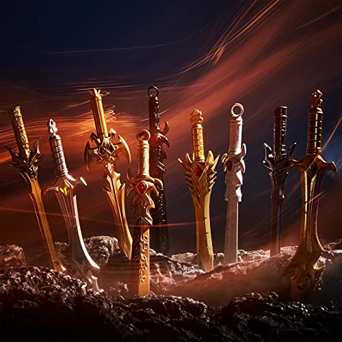 Yexiya 24 Pack Ancient Sword Pens Set Gel Ink Novelty Fun Cool Sword Plastic Gel Ink Cool Pens for Christmas Birthday Part...