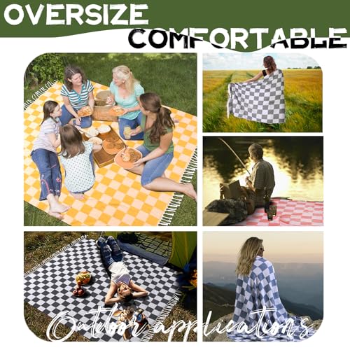 Large Picnic Blanket Outdoor Law Park Grass Patio Mat Manta Para Soft Car Travel Essentials Road Trip Summer Vacation Stuf...