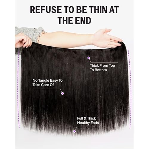 15A Human Hair Bundles Straight Human Hair Bundles 100% Unprocessed Raw Vietnamese Human Hair Bundles Double Weft Sew In Bundles Human Hair Natural Black Color 20 Inch