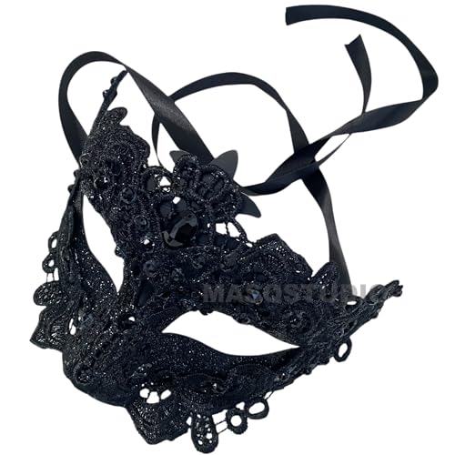 MASQ Brocade Lace Masquerade Ball Mask Pair Burlesque Mardi Gras Birthday Prom Wedding Party