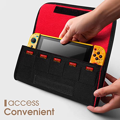 Sleeping Sloth Carrying Case for Switch Console Storage Bag Holder Game Accessories with Card Slot