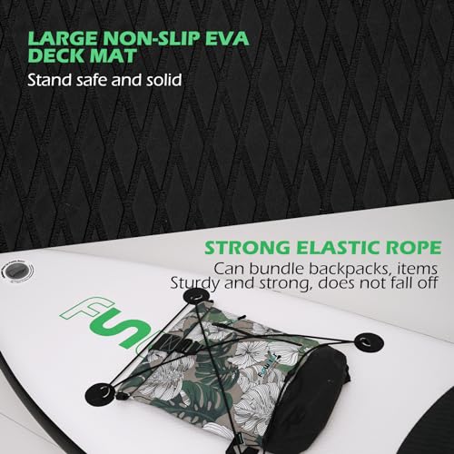 FunWater Inflatable Ultra-Light Stand Up Paddle Board for All Skill Levels with Premium SUP Paddleboard Accessories,Non-Sl...
