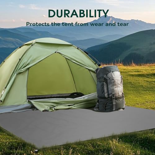 JAICOM Tent Footprint - Waterproof Camping Tarp, 1-6 Person Tent Floor Saver, PU 3000mm Small Tarp for Hiking, Backpackin...