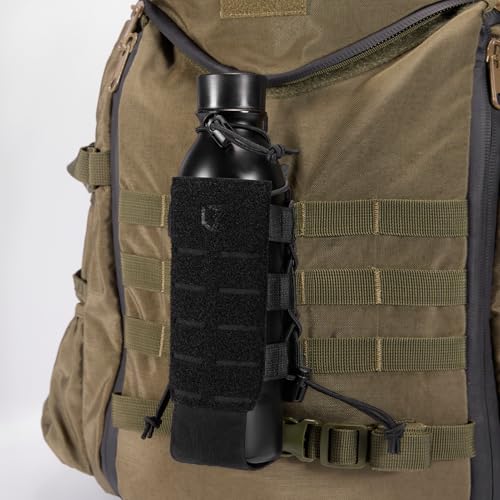VISIONTAC Tactical MOLLE Pouch Water Bottle Holder with Shoulder Strap Modular Bag for Outdoor Hiking Camping Hunting Fish...