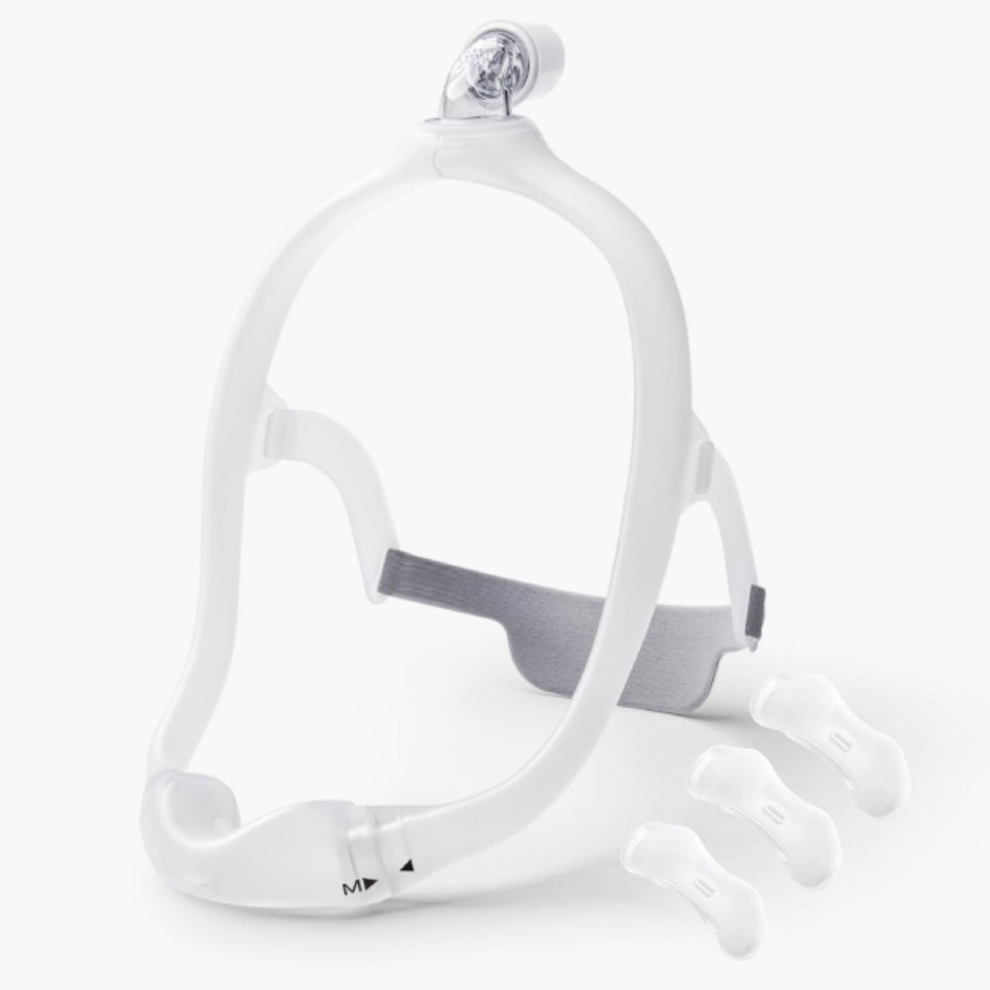 Under The Nose Pillow Replacement Kit for Respironics DreamWear, Silicone Soft Perfect Sealing Nose Masks with Headgear, Cushion, Frame and Absorbent Cloth - Bring Comfortable Sleep