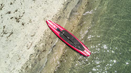 Tower iRace Inflatable 12’6” Stand Up Paddle Board - (6 Inches Thick) - Universal SUP Wide Stance - Premium SUP Bundle (Pu...