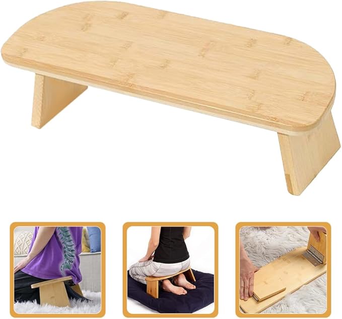 GANAZONO Meditation Bench Stool Lightweight Kneeling Seat Portable Zen Meditation Stool for Home and Travel Strong Load-Bearing Design for Comfort and Stability