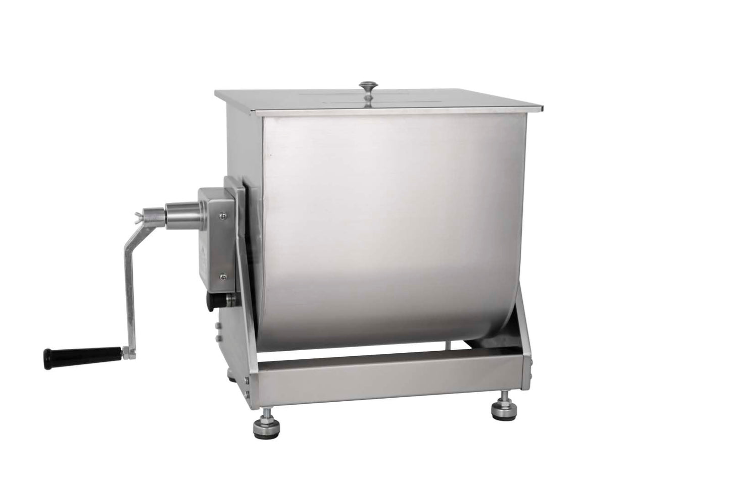 Hakka Manual Meat Mixer 45lb/22.5L, Tiltable Tank 30L Stainless Steel Updated Commerial Food Mixer for Meat and Seasonings, Sausage, Burger, Patty
