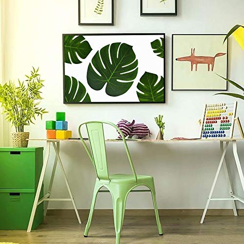 60Pcs Tropical Party Decorations Supplies Tropical Palm Leaves Hibiscus Flower Simulation Artificial Leaf for Hawaiian Lua...
