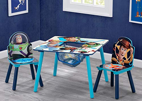 Delta Children Kids Table and Chair Set With Storage (2 Chairs Included) - Ideal for Arts & Crafts, Snack Time, Homeschool...