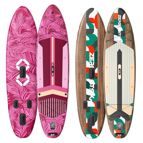 2 PCS Paddle Board - 10.5 FT Inflatable Stand Up Paddle Board with Accessories & 11.5 FT Inflatable Stand Up Paddle Board ...