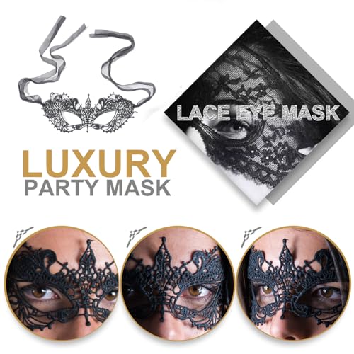 Masquerade Masks for Women Lace Eye Mask Venetian Halloween Mask for Carnival Party Prom Ball